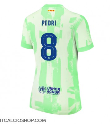 Barcelona Pedri Gonzalez #8 Terza Maglia Femmina 2024-25 Manica Corta